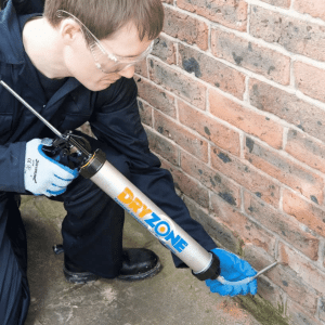 Dryzone Applicator Gun Damp Proof Course Installation - Toner Dampproofing Supplies Ltd