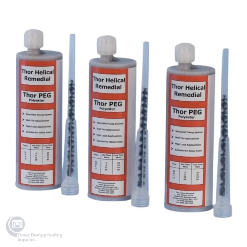 Thor Helical Remedial Polyester Resin PE380 1 – Toner Dampproofing Supplies Ltd (UK)