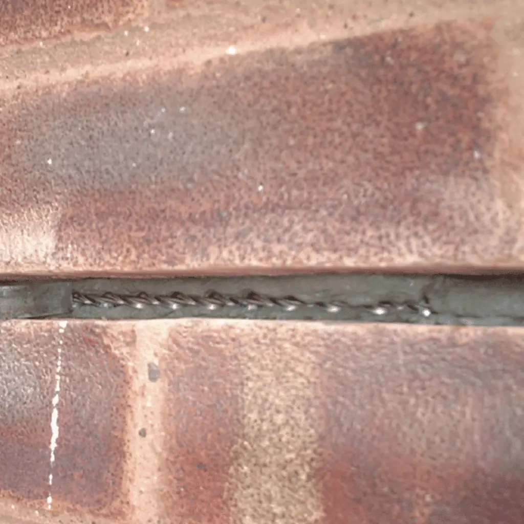 Thor Helical Crack Stitching Bar Being Applied With Grout