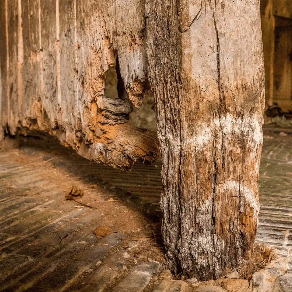 Wet Rot On Timber Structure