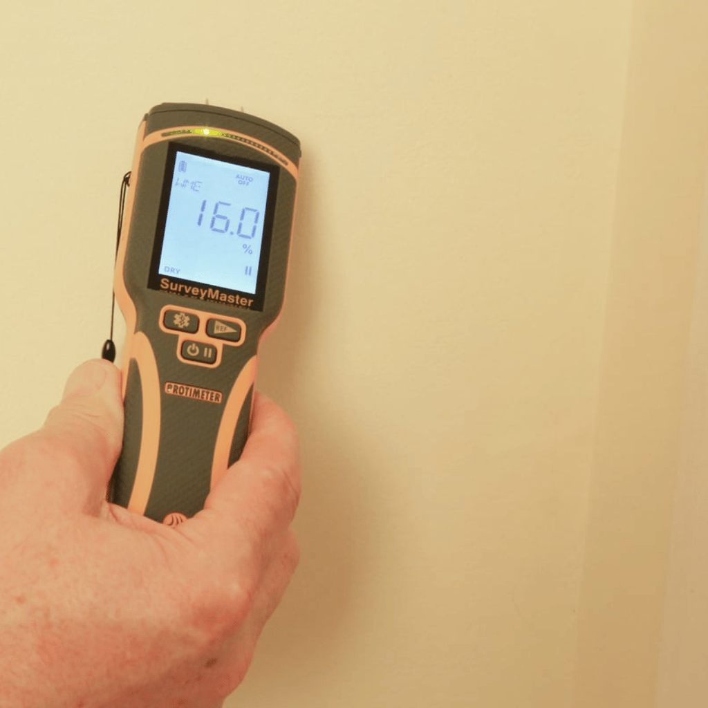 Protimeter Survey Master Used On Masonry Wall