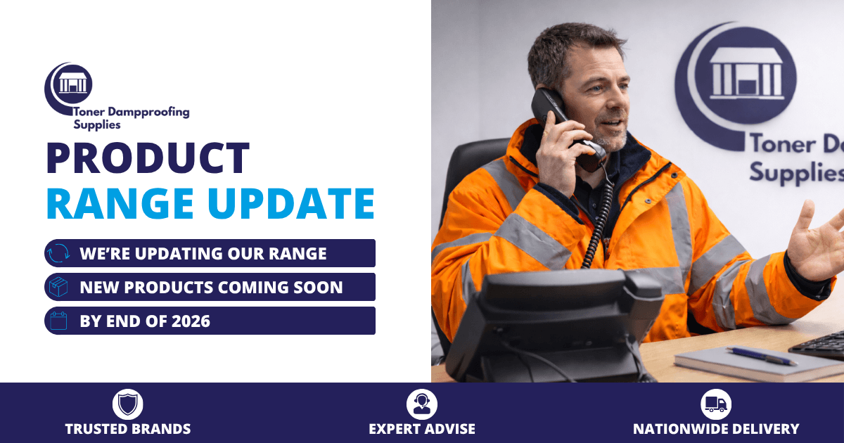 Discontinued Damp Proofing Products & Replacement Alternatives: September 2026 – Toner Dampproofing Supplies Ltd (UK) Discontinued Damp Proofing Products & Replacement Alternatives September 2026